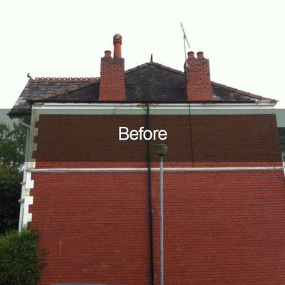 Side View Of Roof Before New Roof Installed